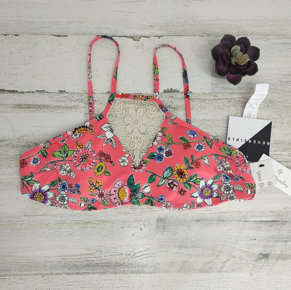 Vera Bradley NWT Floral Bikini Top Swimwear